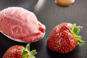 Sorbet maison aux fraises Mara des Bois de M. Carletti - La Table de Michel Dussau - Agen